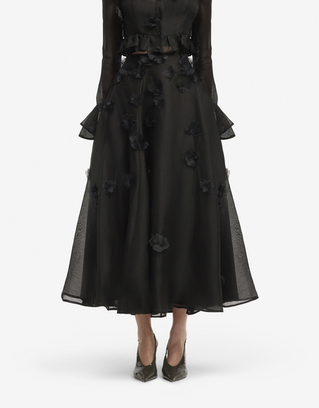 LEO LIN - Leila Petal Midi Skirt