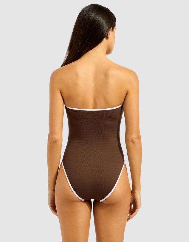 Seafolly - Beach Bound Ring Front Bandeau One Piece Swimsuit