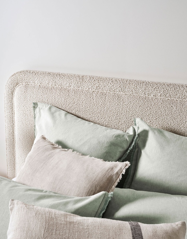 Aura Home - Chambray Fringe Quilt Cover
