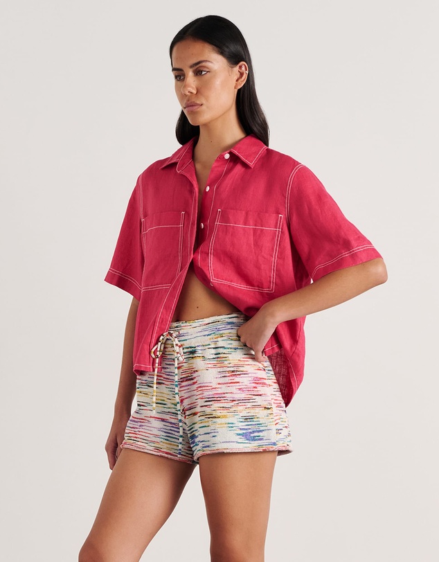 Jag - Gigi Linen Short Sleeve Shirt