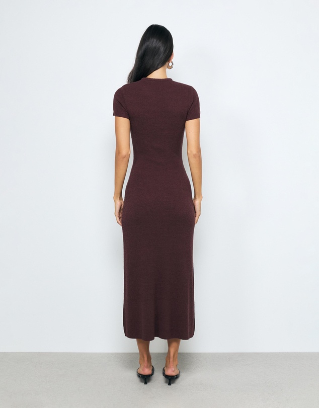 AERE - Vea Textured Knit Maxi Dress