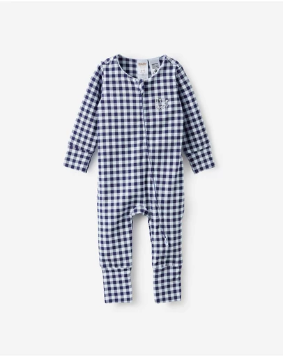 Cotton On Kids - Growie Long Sleeve Zip Romper