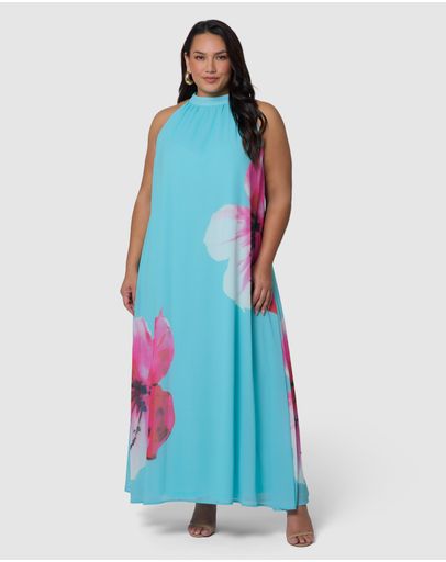 AQUA PINK FLORAL
