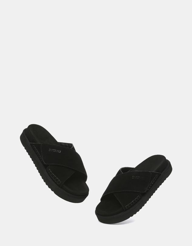 EVERAU - EverAU Ugg Lilac Cow Suede Upper Sandals
