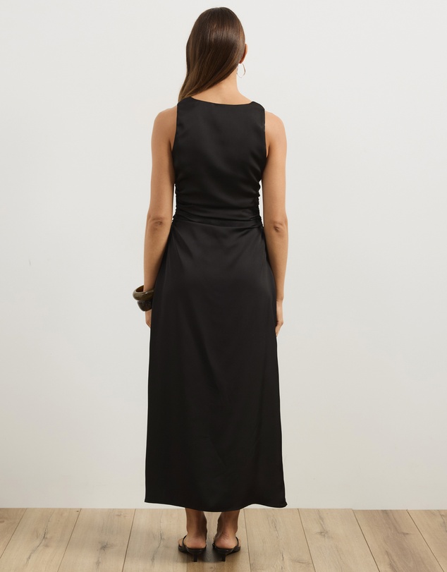 Atmos&Here - Lowen Satin Midi Dress