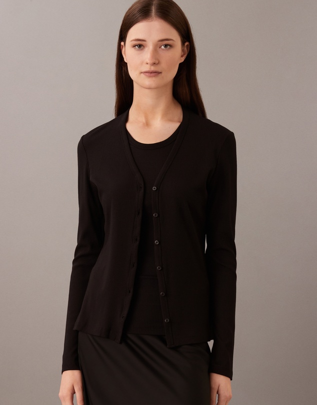 Calvin Klein - Modal Ribbed Cardigan