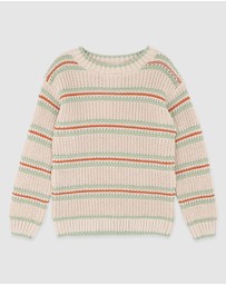 Fox & Finch - Wild Side Stripe Knitted Jumper 3-7 Yrs