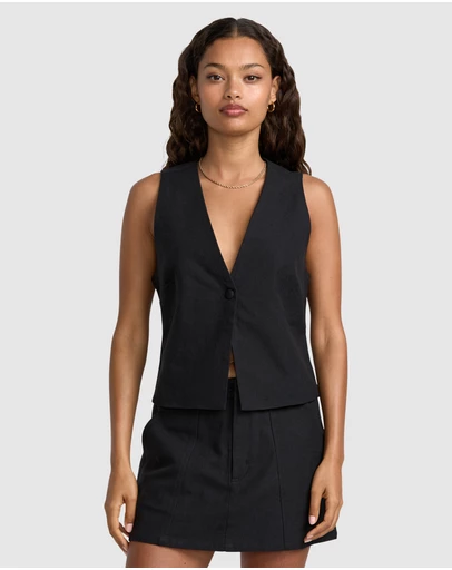 RVCA - Womens Logan Down Vest