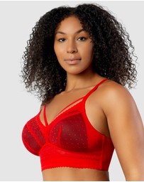 Parfait - Mia Dot Longline Padded Lace Bralette
