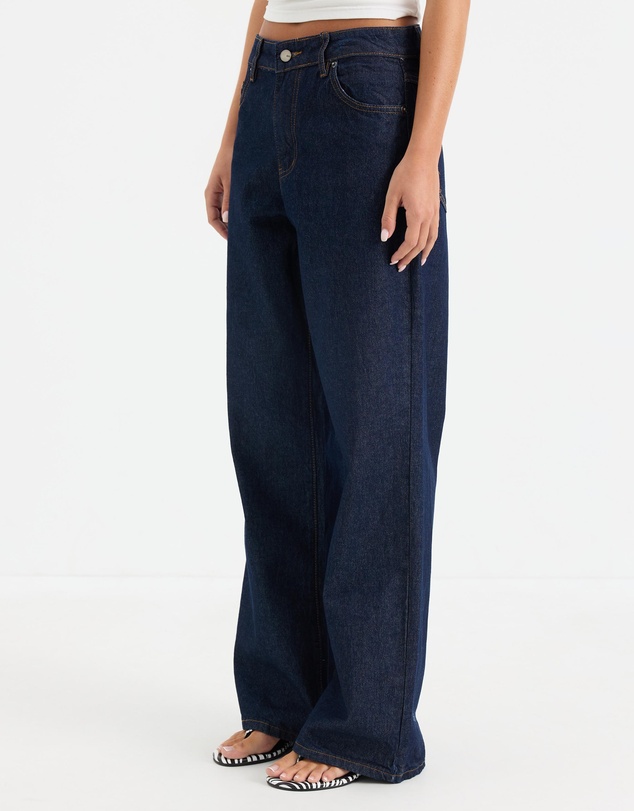 Calli - Tyla Mid Rise Baggy Jeans