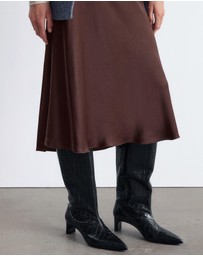 & Other Stories - Satin Midi Skirt