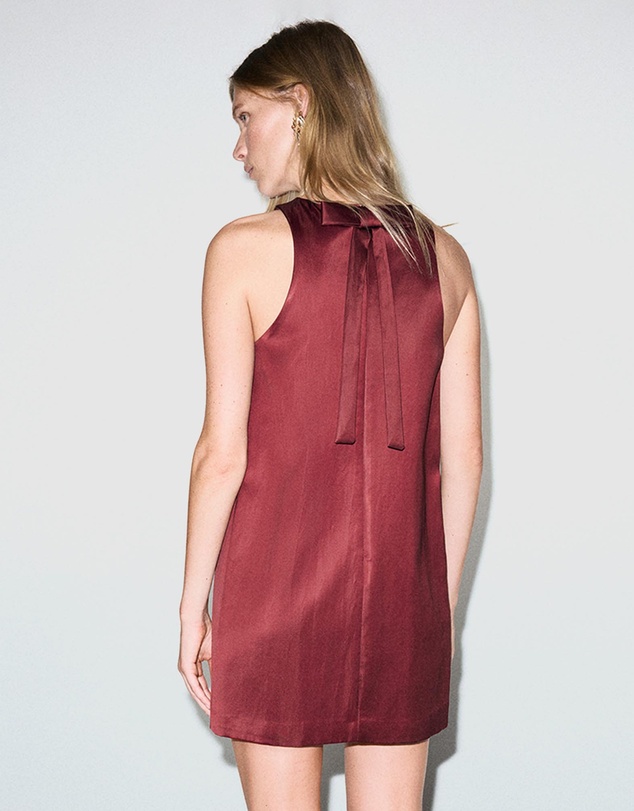 M.N.G - Satin Tie Dress