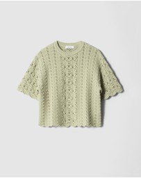 & Other Stories - Pointelle-Knit T-Shirt