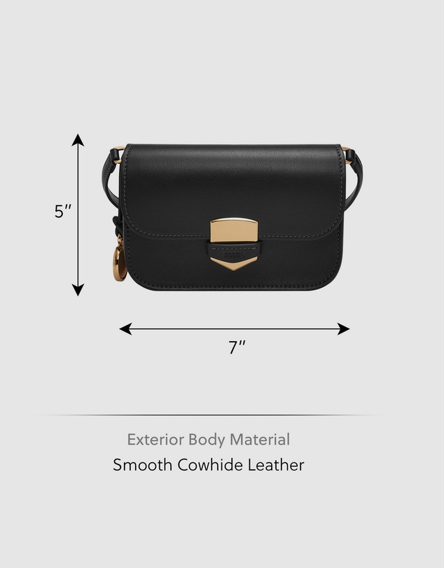Fossil - Lennox Black Crossbody Bag