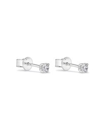 Michael Hill - 0.25 Carat TW Diamond Solitaire Stud Earrings in 18kt White Gold