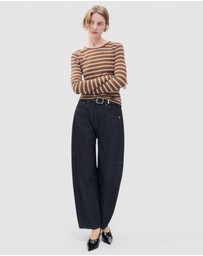 rag & bone - Luca Stripe Rib Long Sleeve Tee