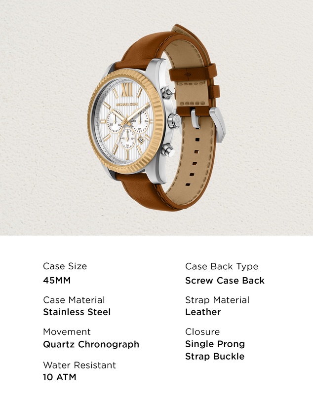 Michael Kors - Lexington Brown Chronograph Watch