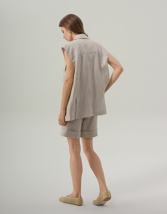 IDA+S - Josephine Oversized Linen Vest