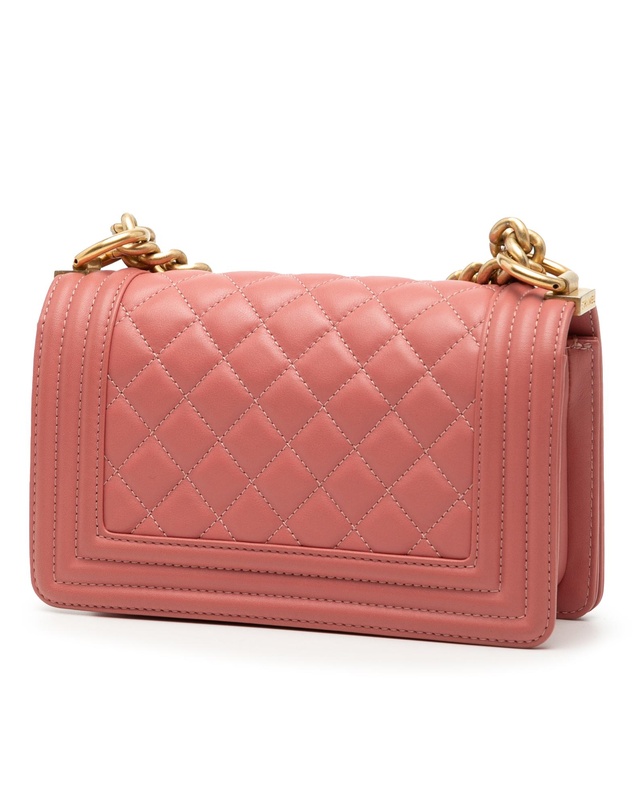 Pre-Loved by Azura Reborn - Pre-Loved Small Quilted Lambskin Boy Flap