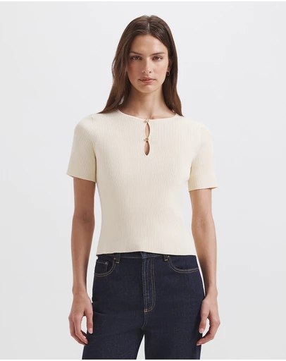 SABA - Vicky Keyhole Rib Knit