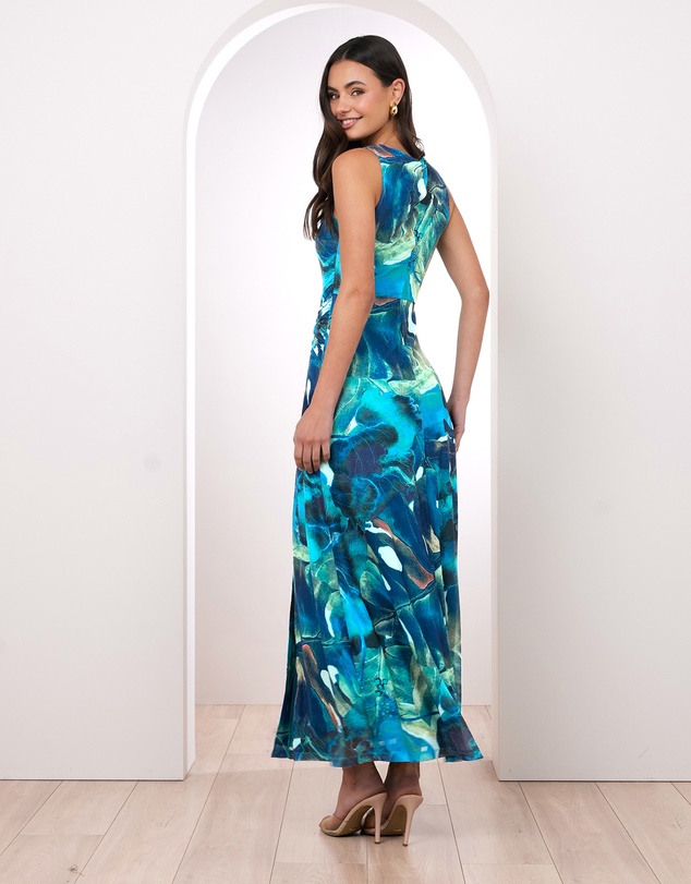Pilgrim - Rylan Printed Mesh Maxi Dress