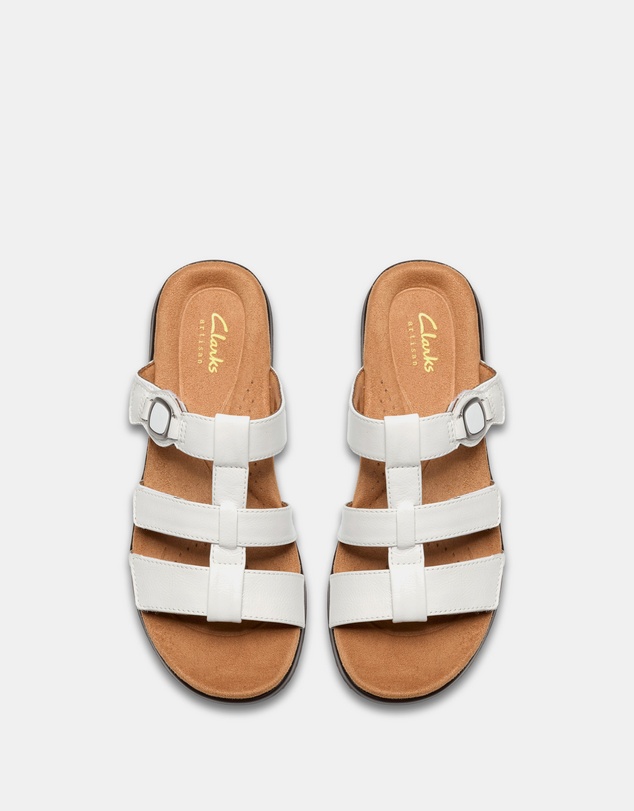 Clarks - Kitly Pearl White