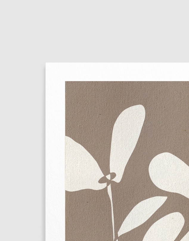 Olive et Oriel - Muted Petals No 4 by Shatha Al Dafai Art Print