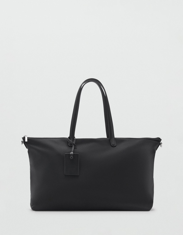 M.N.G - Large Nylon Shopper Bag