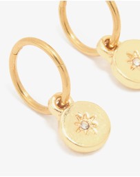 Lovisa - Gold Plated Surgical Steel Thin Disc Star Clicker Eaerings
