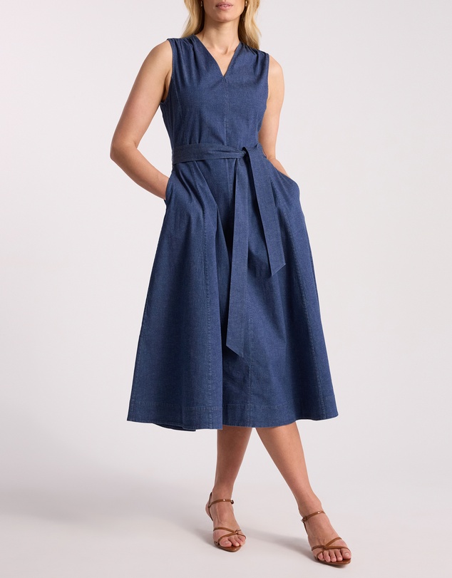 David Lawrence - Noa Chambray Midi Dress