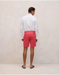 Trenery - Cotton Twill Chino Short in Crimson
