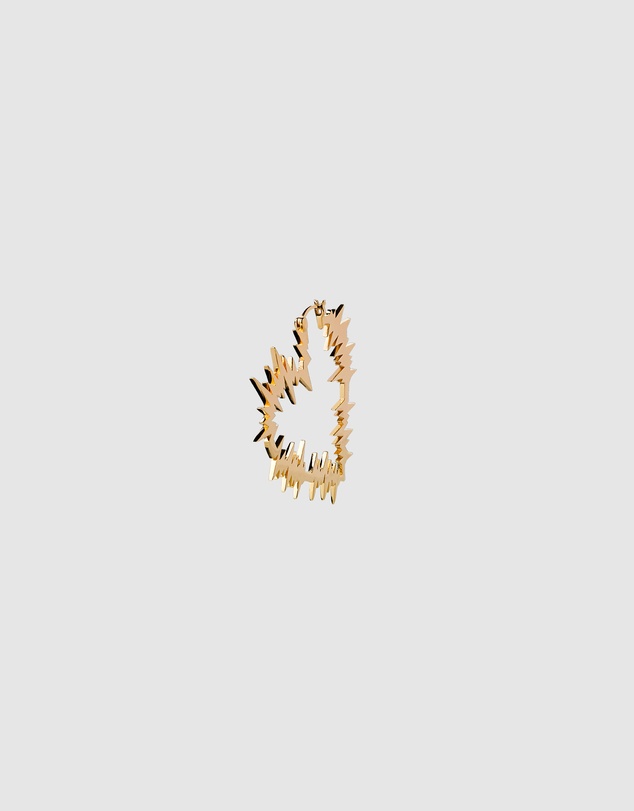 Karen Walker - Electric Heart Hoop Earrings