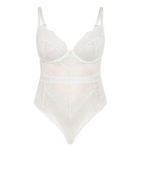City Chic - Plus Size Josephine Bodysuit - ivory