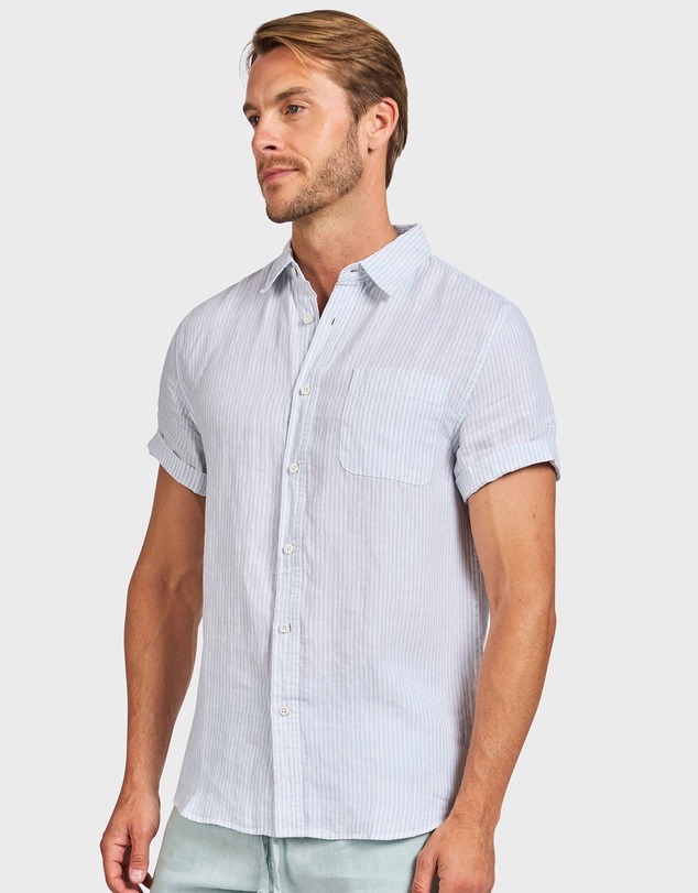 Academy Brand - Rory Short Sleeve Linen Shirt