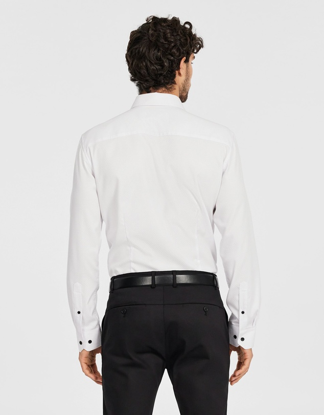 Tarocash - Cy Slim Textured Bamboo Shirt