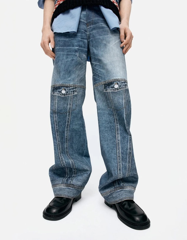 Andersson Bell - Custom-Like Printed Denim Pants - Unisex