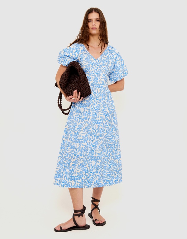 Staple the Label - Solea V-Neck Midi Dress