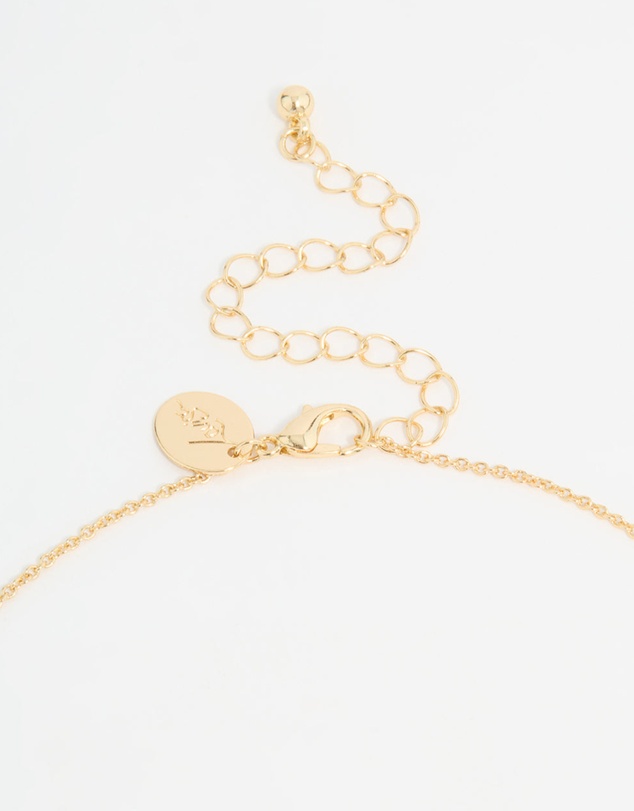 Lovisa - Gold Plated Pearl Flower Trio Y-Necklace