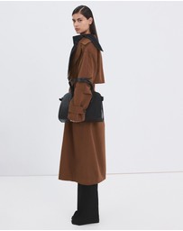 M.N.G - Long Double-Breasted Trench Coat