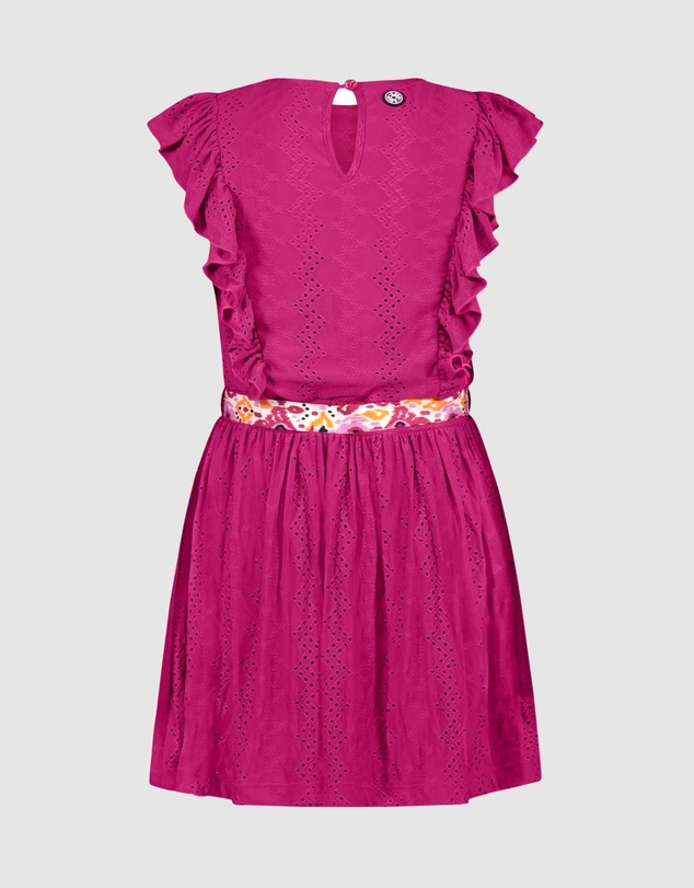 B.Nosy - Embroidered Ruffle Dress - Kids-Teens