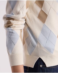 David Lawrence - Huntley Cotton Argyle Cardigan