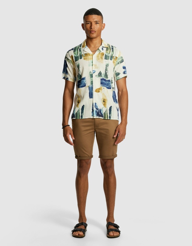 yd. - Eden Linen Blend Shirt