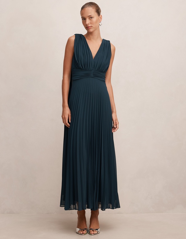 Forever New - Leia Pleated Cape Maxi Dress