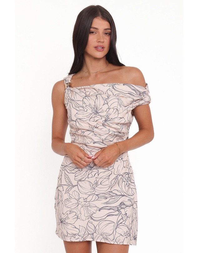 Petal & Pup - Aleyna Off Shoulder Mini Dress - Floral Print