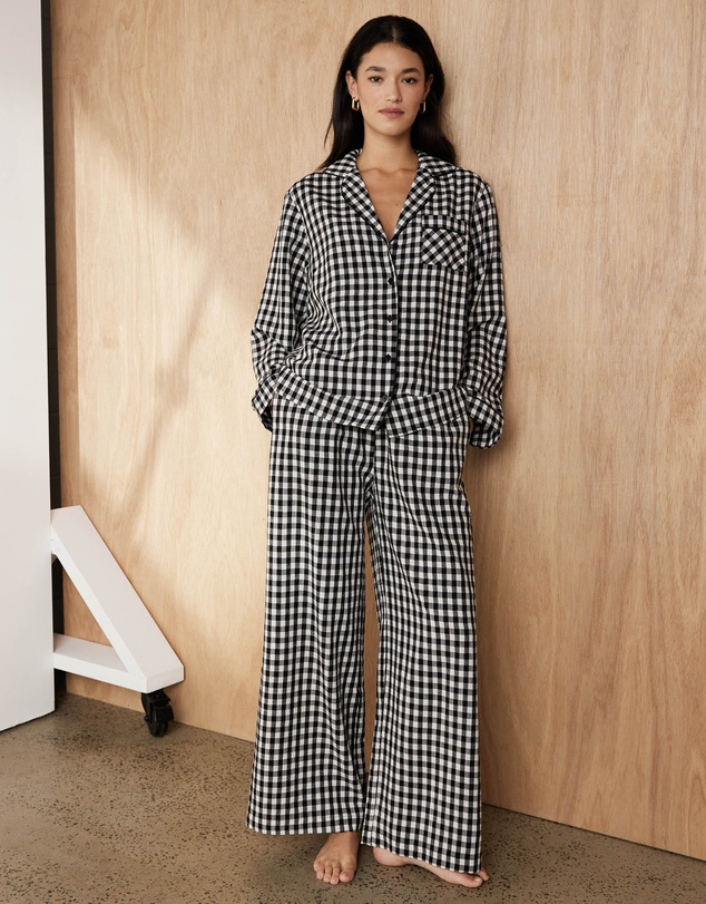 Atmos&Here - Ava Gingham Long PJ Set