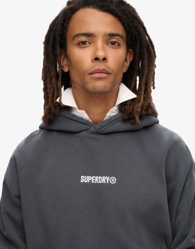 Superdry - Micro Logo Graphic Loose Hoodie