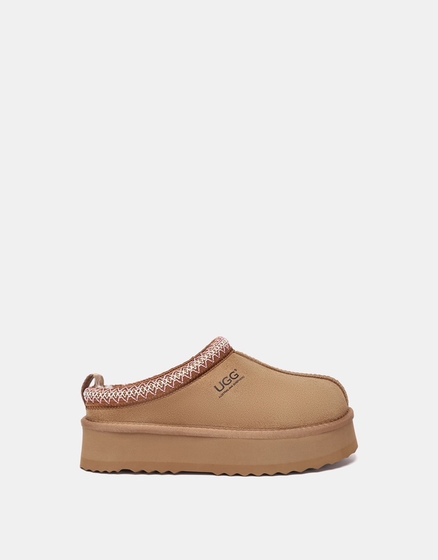 EVERAU - Australian Shepherd Ugg Tay Platform Cow Suede Upper House Shoes