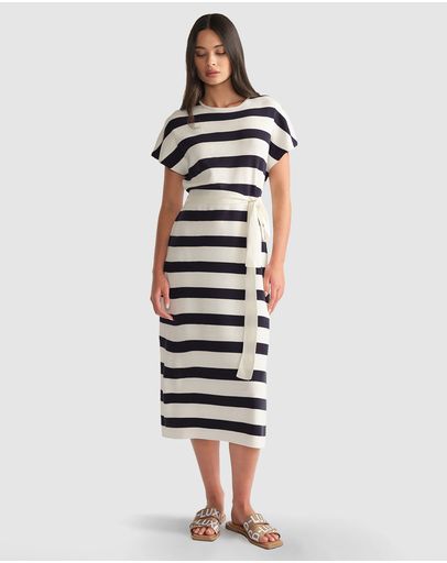 White & Ink Stripe