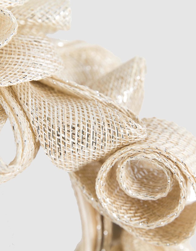 Max Alexander - Sinamay Curls Champagne Fascinator