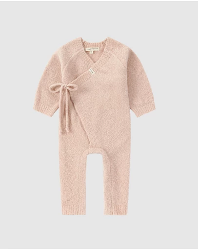 Susukoshi - Boucle Baby Kimono Overall Suit